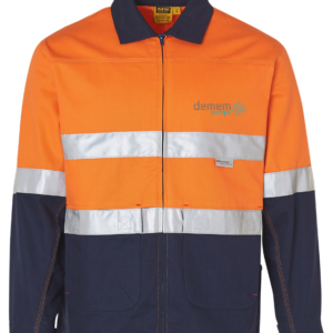 Hi-Vis Cotton Drill Jacket w/ 3M Tapes