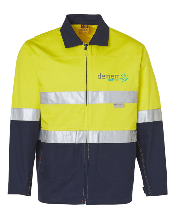 Hi-Vis Cotton Drill Jacket w/ 3M Tapes - Image 2