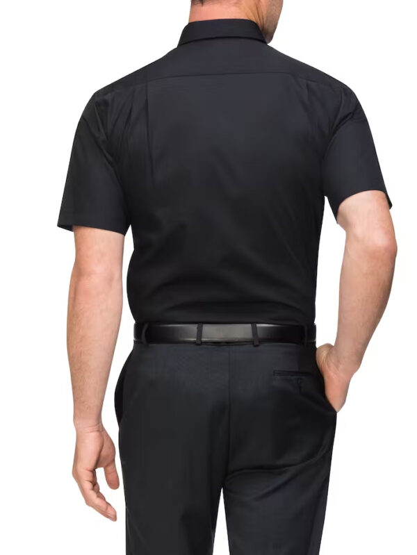 Van Heusen Short Sleeve Black Business Shirt - Image 2