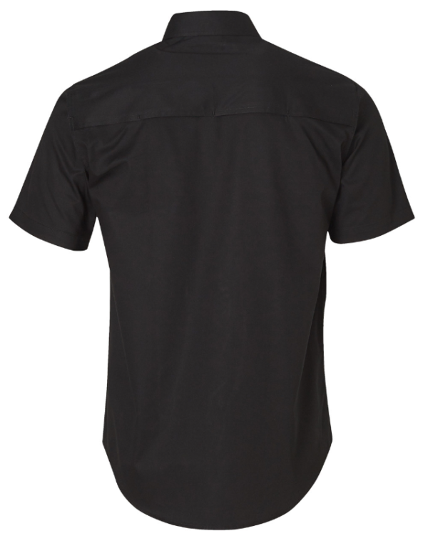 Black Cotton Work Shirt - Image 2